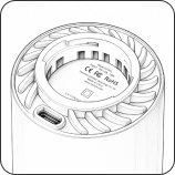 Concealed air outlet andType-C charging port